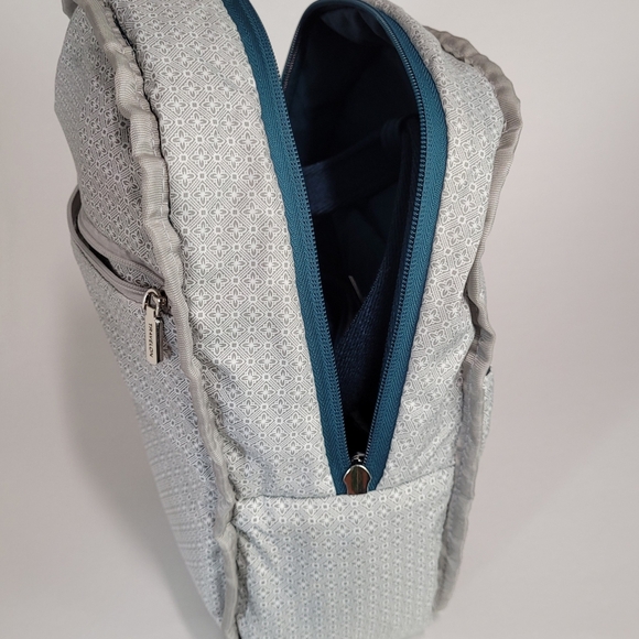 Travelon Anti-theft Small Mini Peacock Blue Backpack - Picture 12 of 14